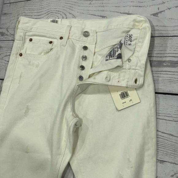 Levi's 501s Skinny Hi Rise MOM Jeans 28x28 - Picture 7 of 13